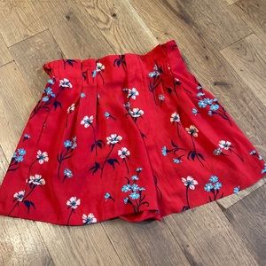 Zara High-Wasted Flowy Shorts